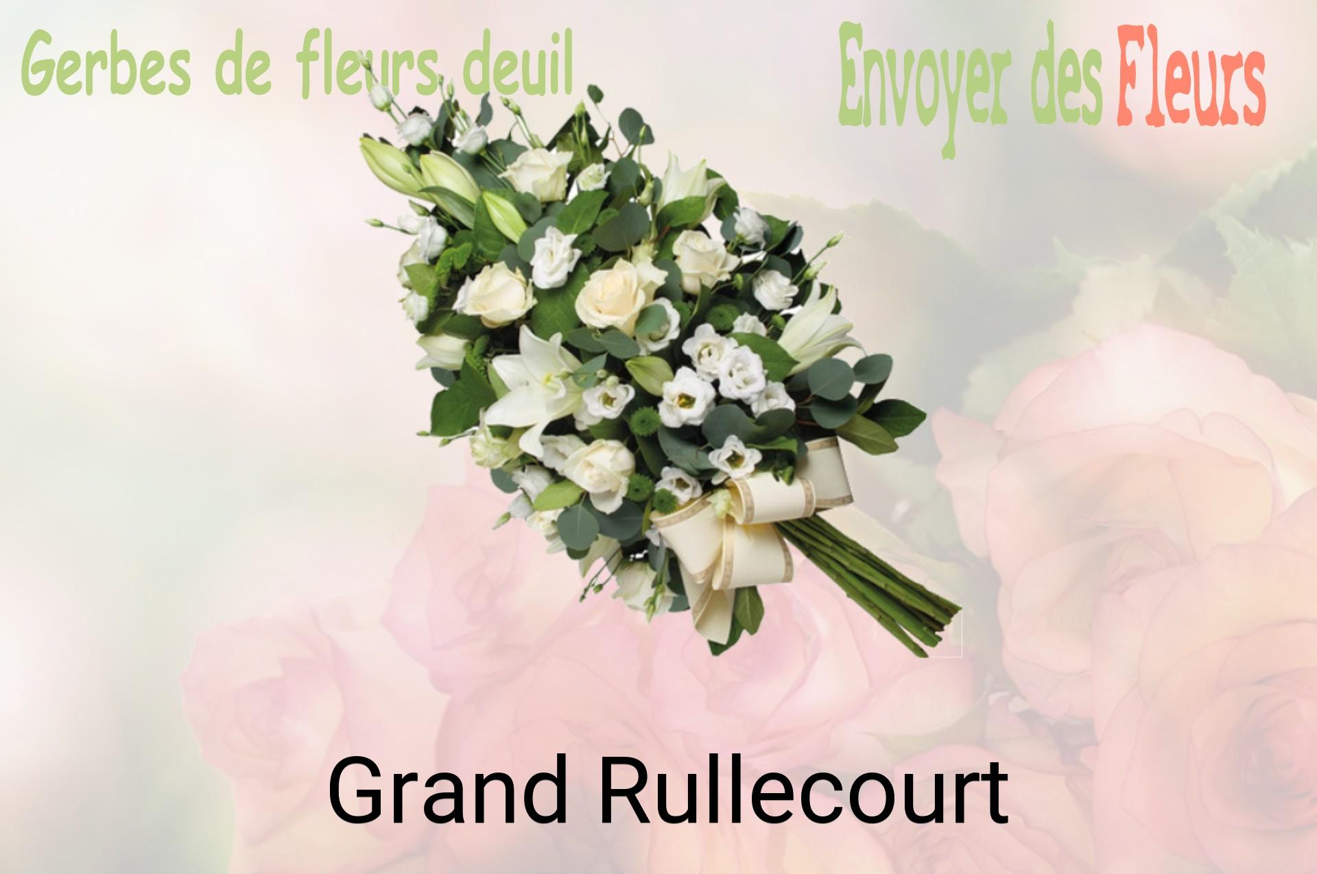 Gerbe de fleurs de deuil livrée à Grand-Rullecourt